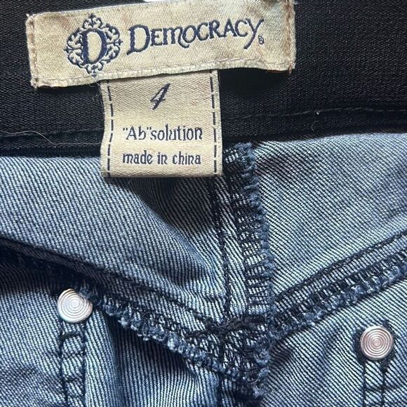Democracy Ab'solution Black Wash Skinny Jeans Size 4 - Picture 2 of 5